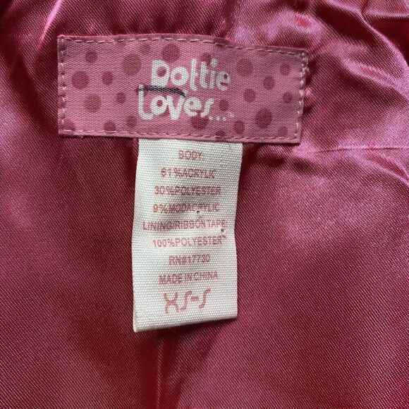 Dottie Loves Capelet Girls Extra Small / Small Leopard Faux Fur Toddler Cape - Picture 5 of 5